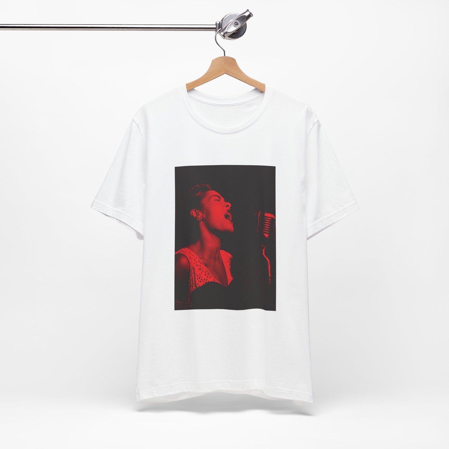 Billie Holiday in Red T-Shirt