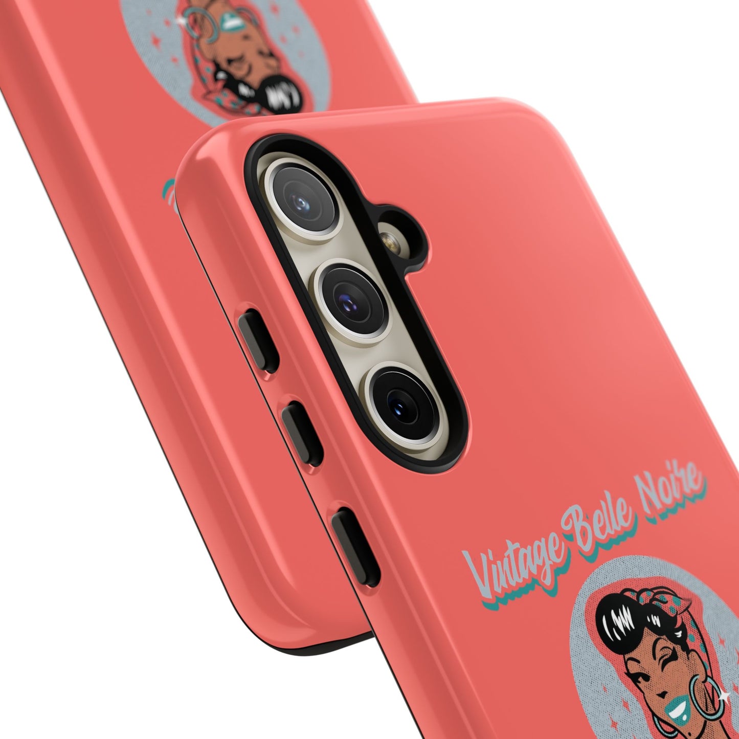 Vintage Belle Noire Logo Phone Case in Coral
