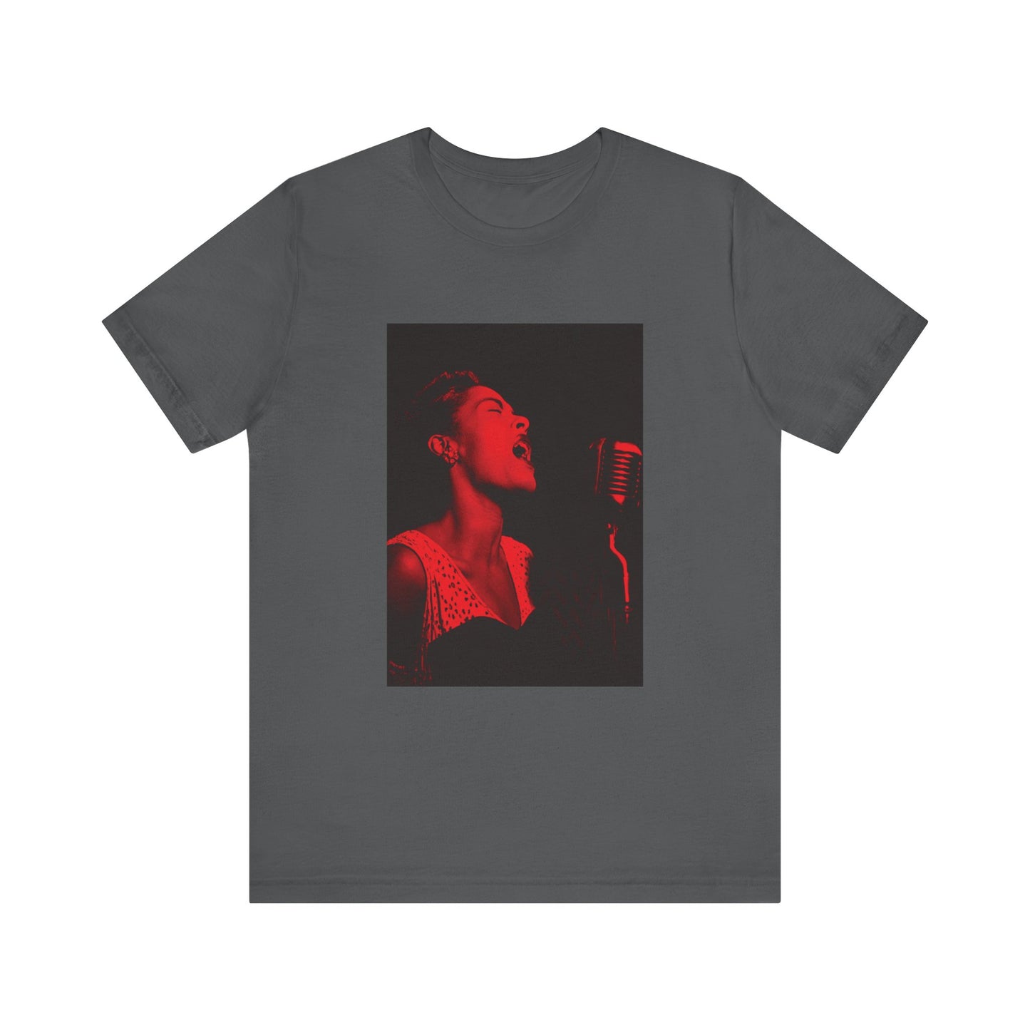 Billie Holiday in Red T-Shirt