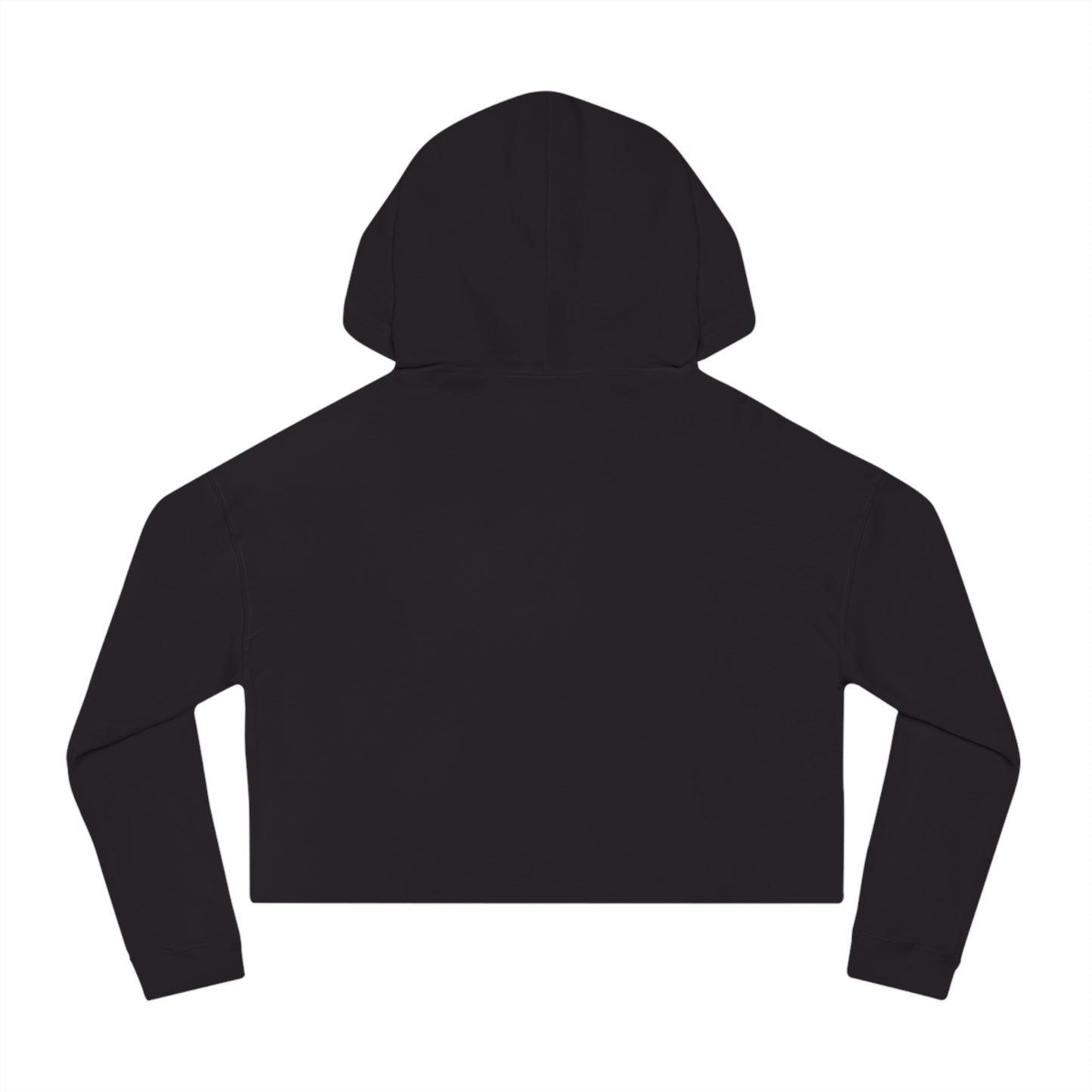 Whitney's Face Card Never Declined Cropped Hoodie
