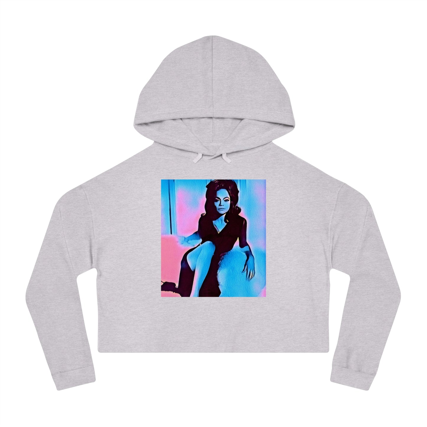 Eartha Kitt Cotton Candy Cropped Hoodie