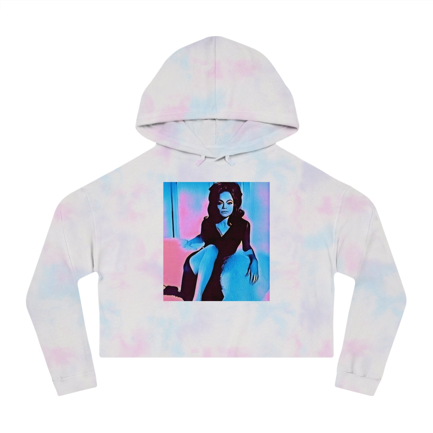 Eartha Kitt Cotton Candy Cropped Hoodie