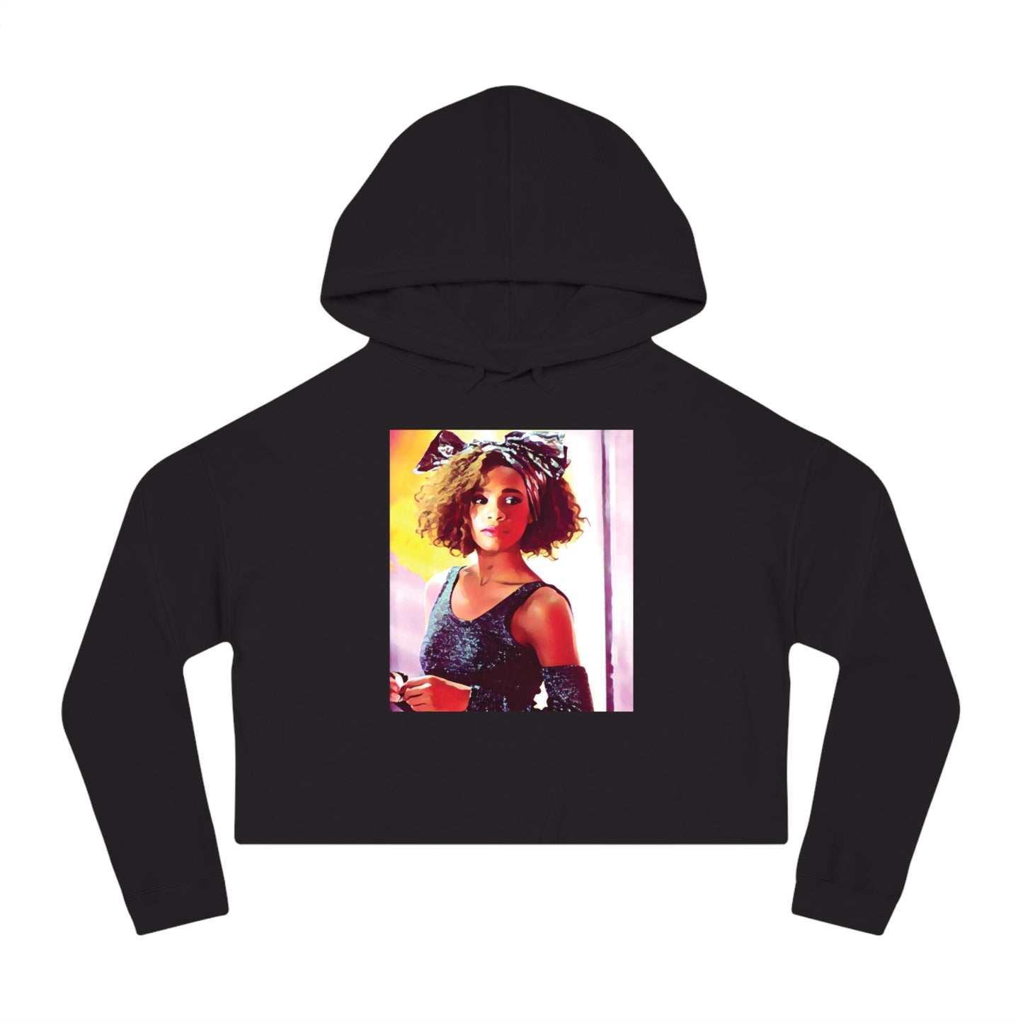 I Love the 80s (Whitney) Cropped Hoodie