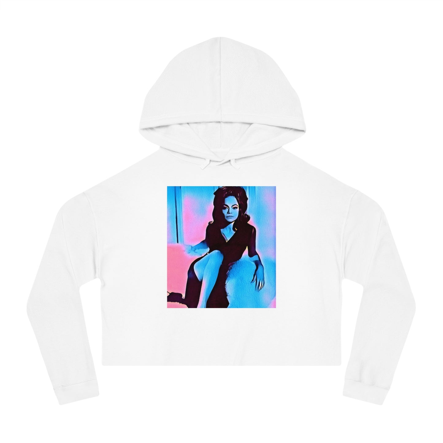 Eartha Kitt Cotton Candy Cropped Hoodie