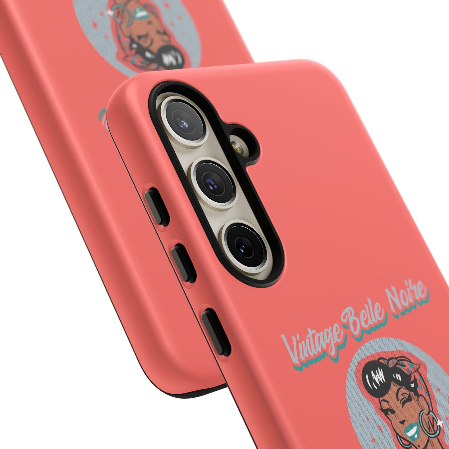 Vintage Belle Noire Logo Phone Case in Coral
