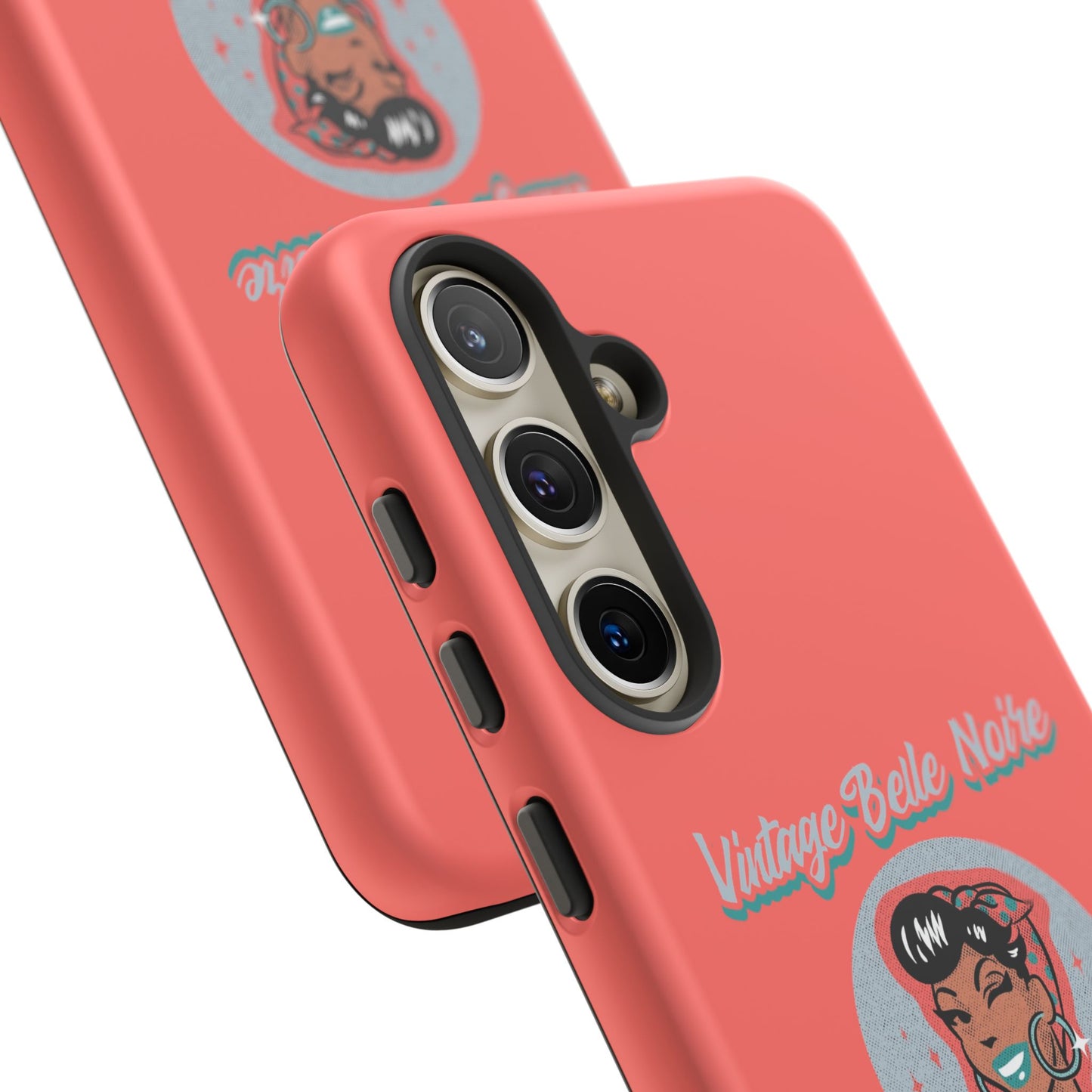 Vintage Belle Noire Logo Phone Case in Coral