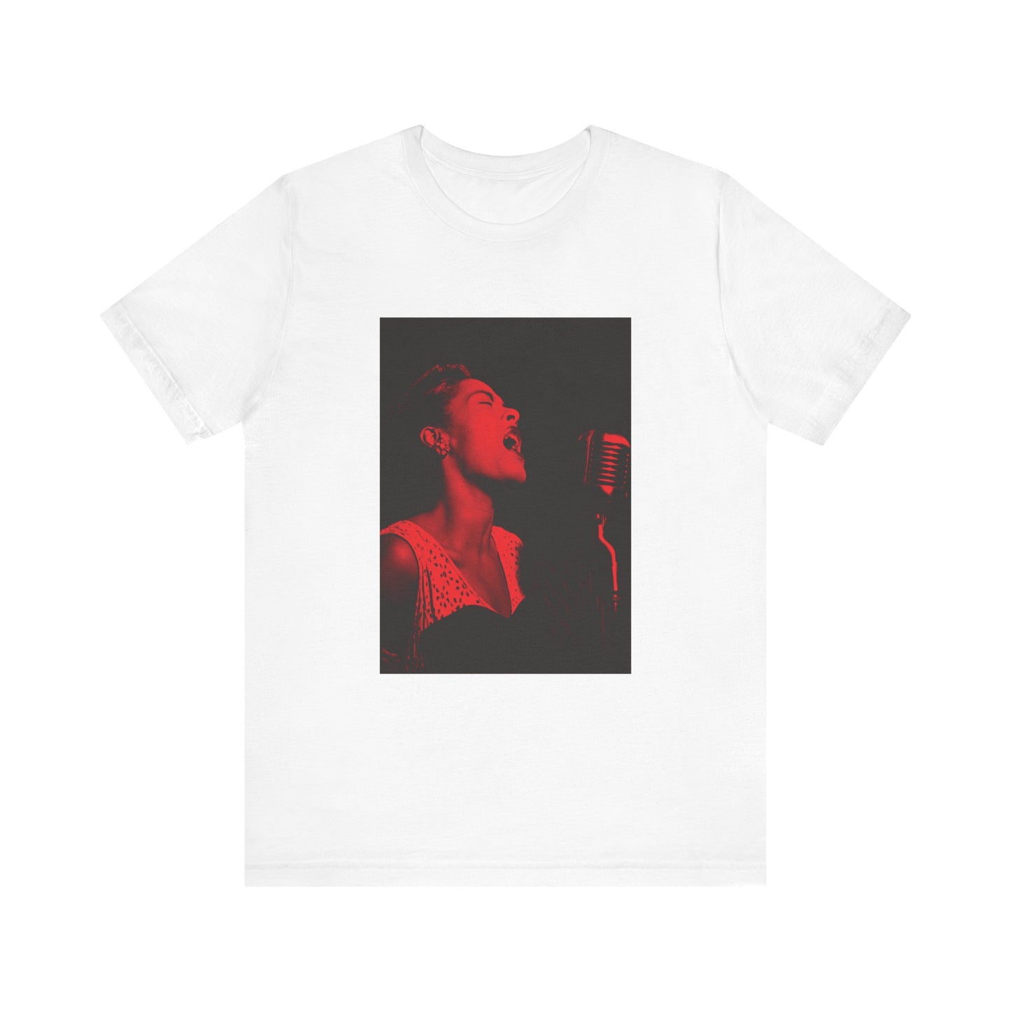 Billie Holiday in Red T-Shirt