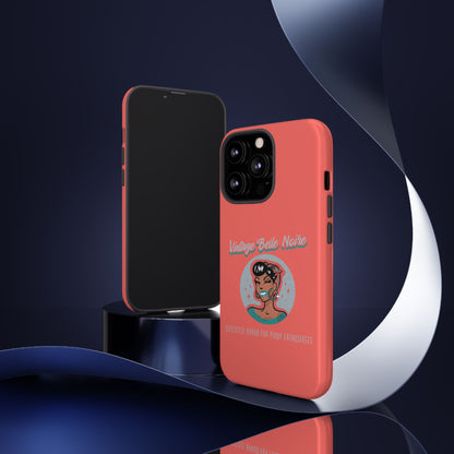 Vintage Belle Noire Logo Phone Case in Coral