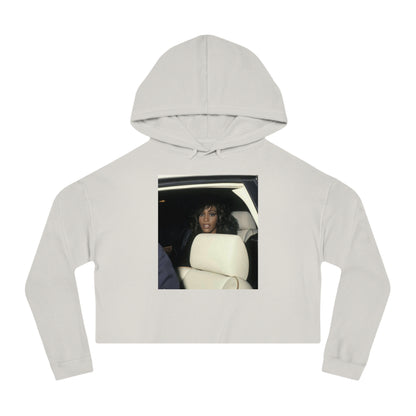 Whitney's Face Card Never Declined Cropped Hoodie