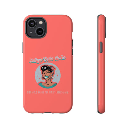 Vintage Belle Noire Logo Phone Case in Coral