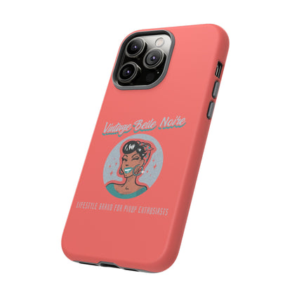 Vintage Belle Noire Logo Phone Case in Coral