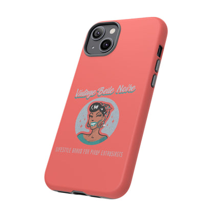 Vintage Belle Noire Logo Phone Case in Coral