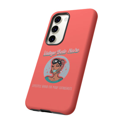 Vintage Belle Noire Logo Phone Case in Coral