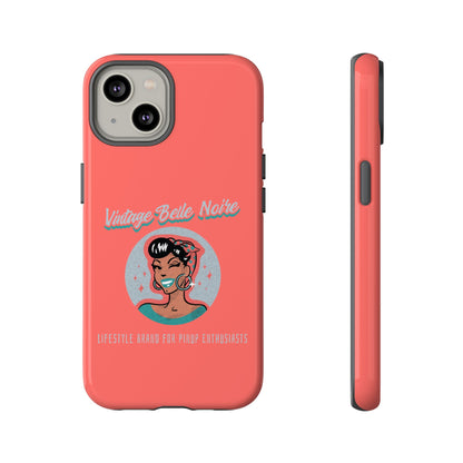 Vintage Belle Noire Logo Phone Case in Coral