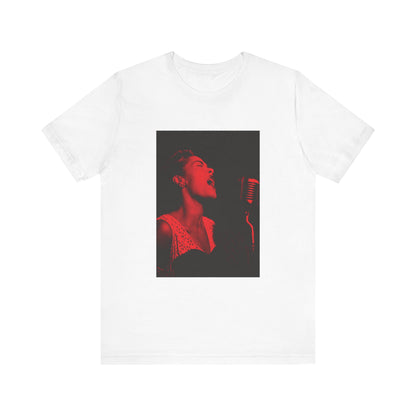 Billie Holiday in Red T-Shirt