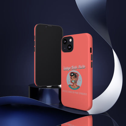 Vintage Belle Noire Logo Phone Case in Coral