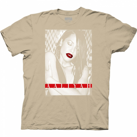 Aaliyah with Red Lips T-Shirt