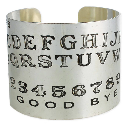 Silver Ouija Board Cuff Bracelet