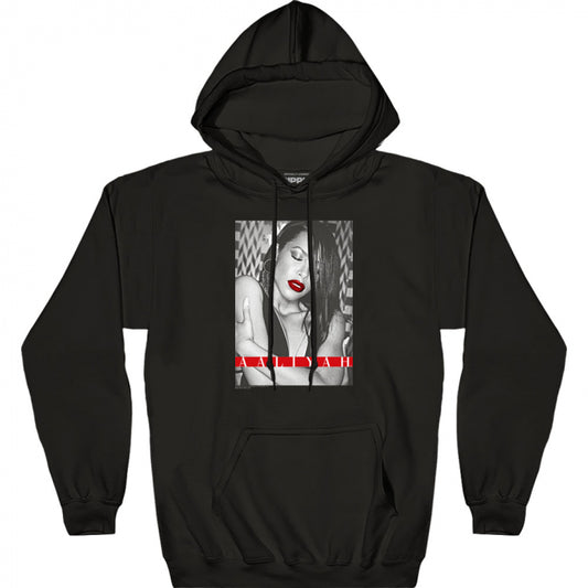 Aaliyah with Red Lips Hoodie