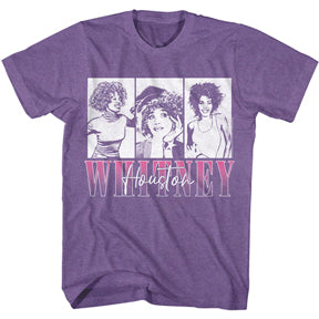 Whitney Houston Tee in Purple