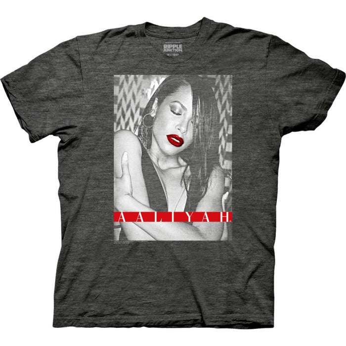 Aaliyah with Red Lips T-Shirt