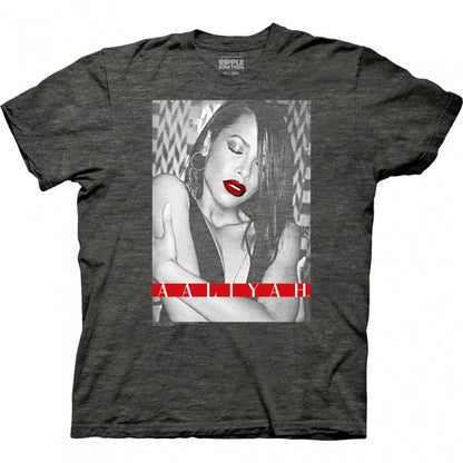 Aaliyah with Red Lips T-Shirt