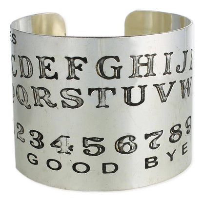 Silver Ouija Board Cuff Bracelet